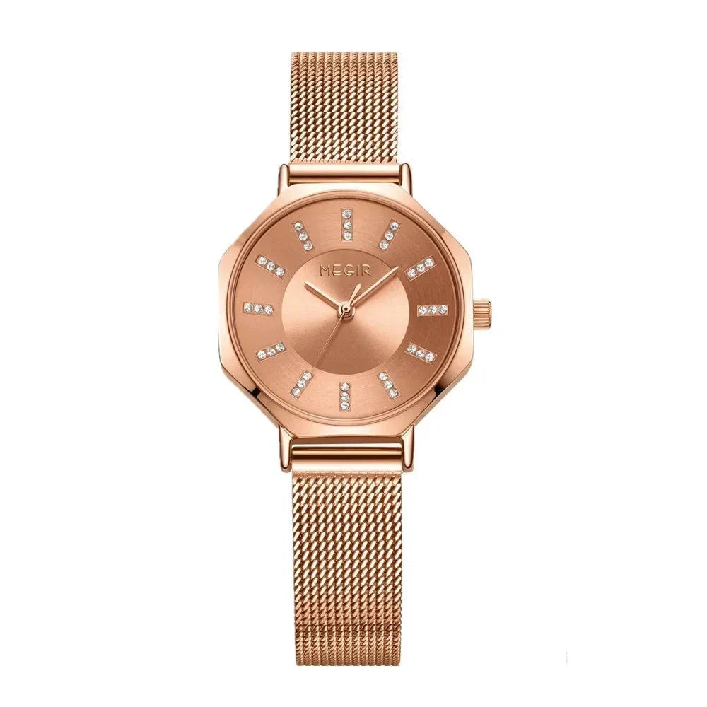 MEGIR Rose Elegance quartz watch for men, view 10