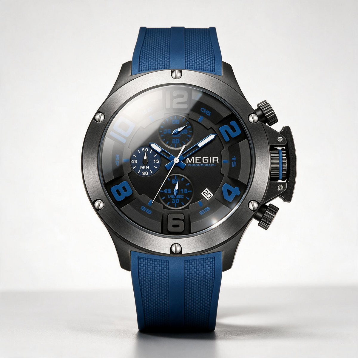 MEGIR Ignition chronograph quartz watch for men, view 6