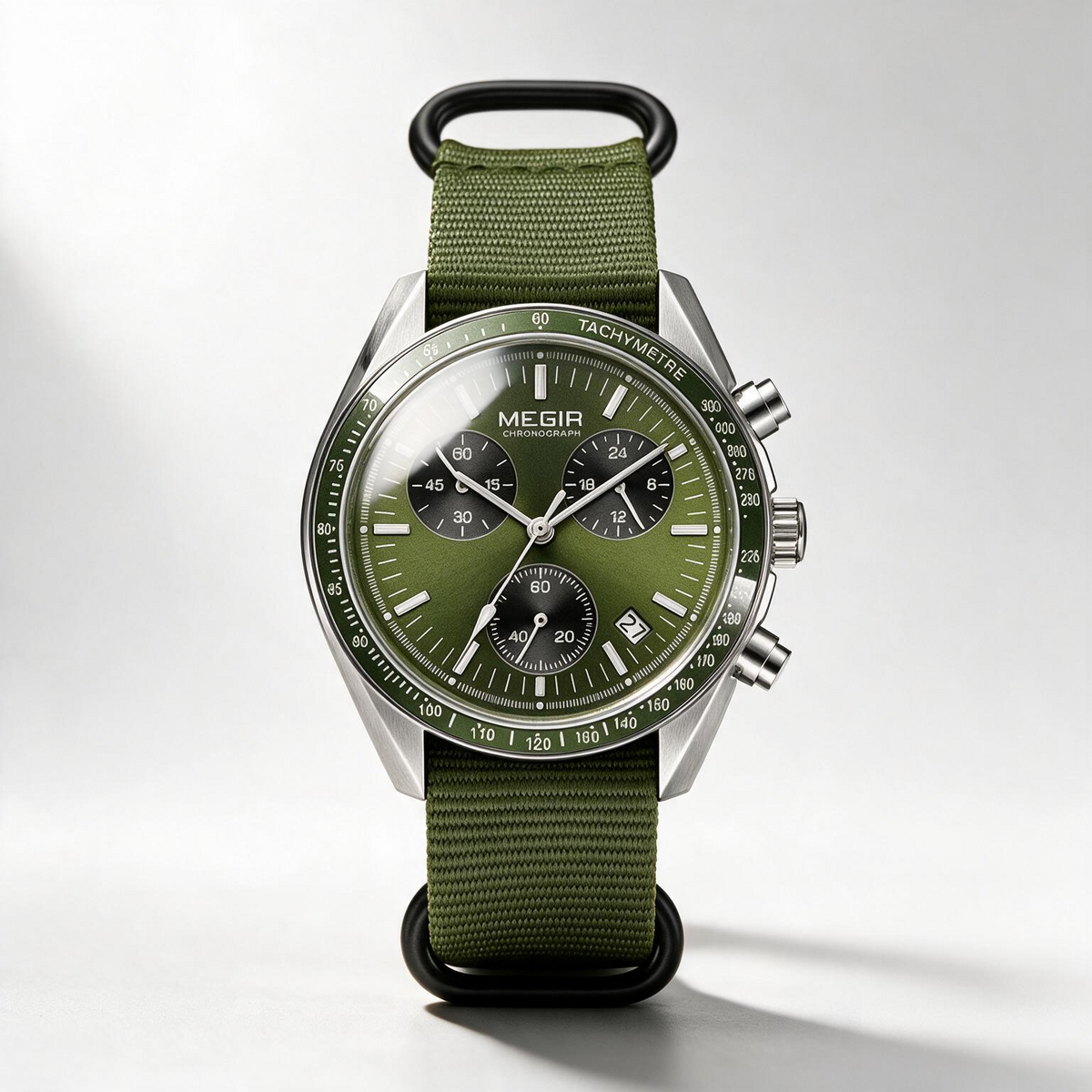 MEGIR Voyager chronograph quartz watch for men, view 6
