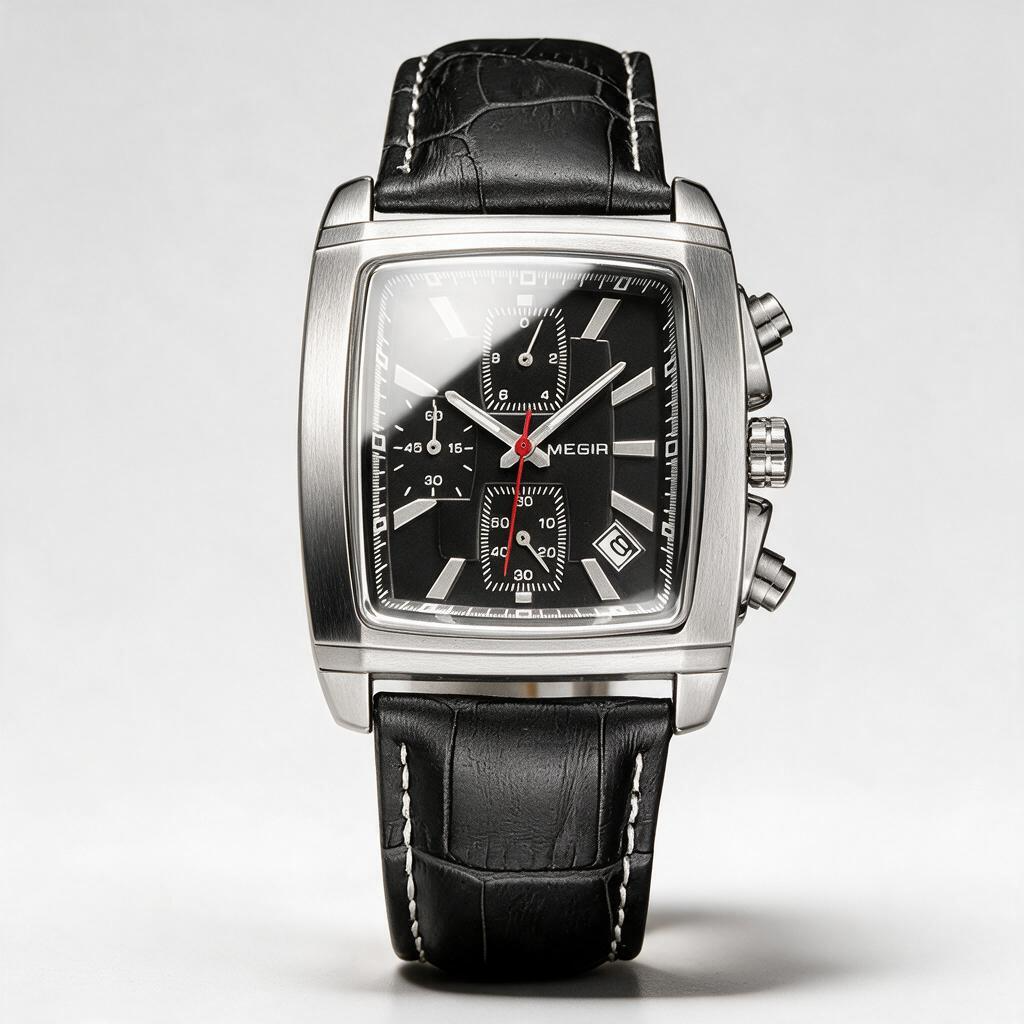 MEGIR Regent chronograph quartz watch for men, view 13
