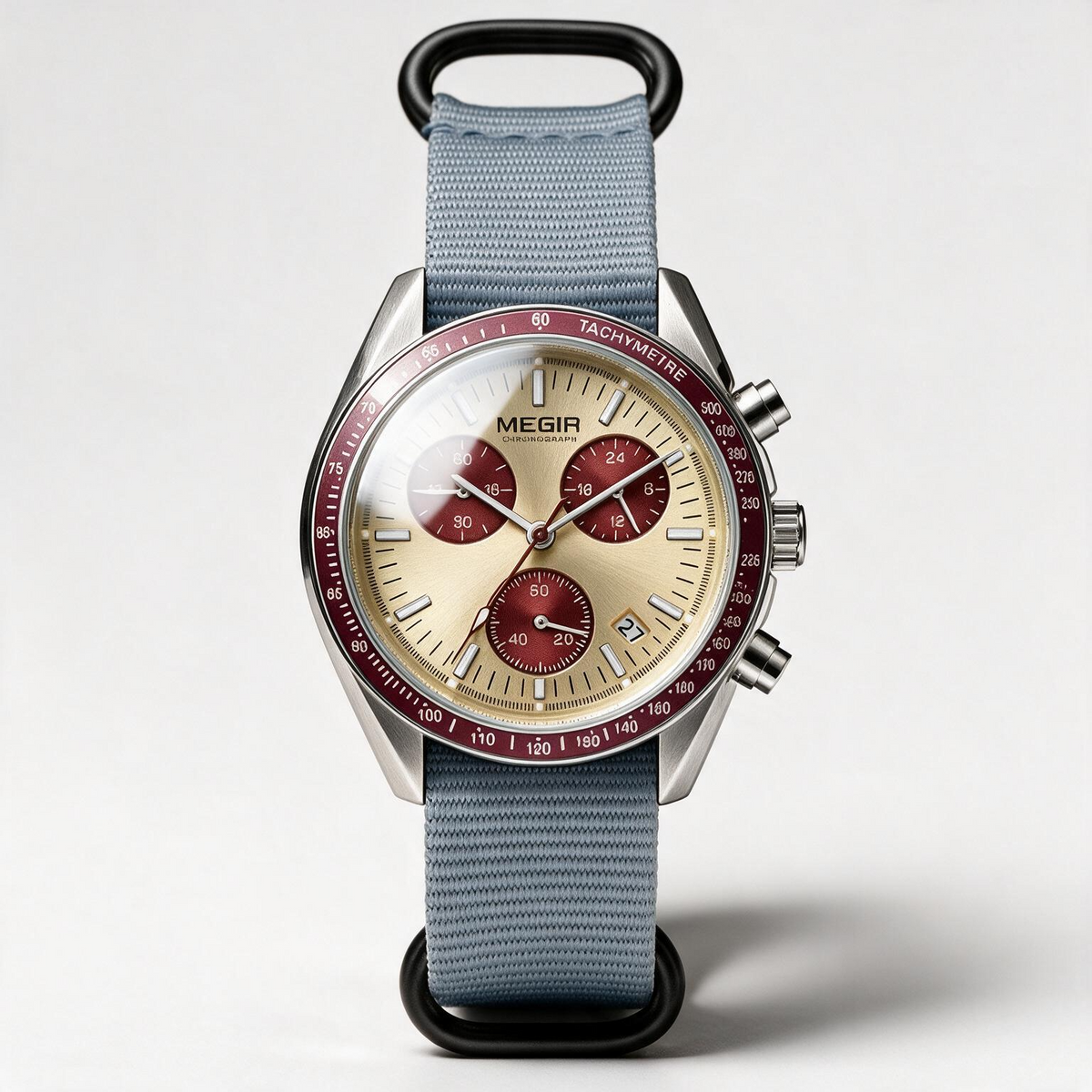 MEGIR Voyager chronograph quartz watch for men, view 5