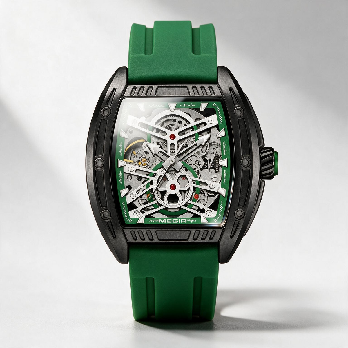 MEGIR Vanguard skeleton automatic watch for men, view 5
