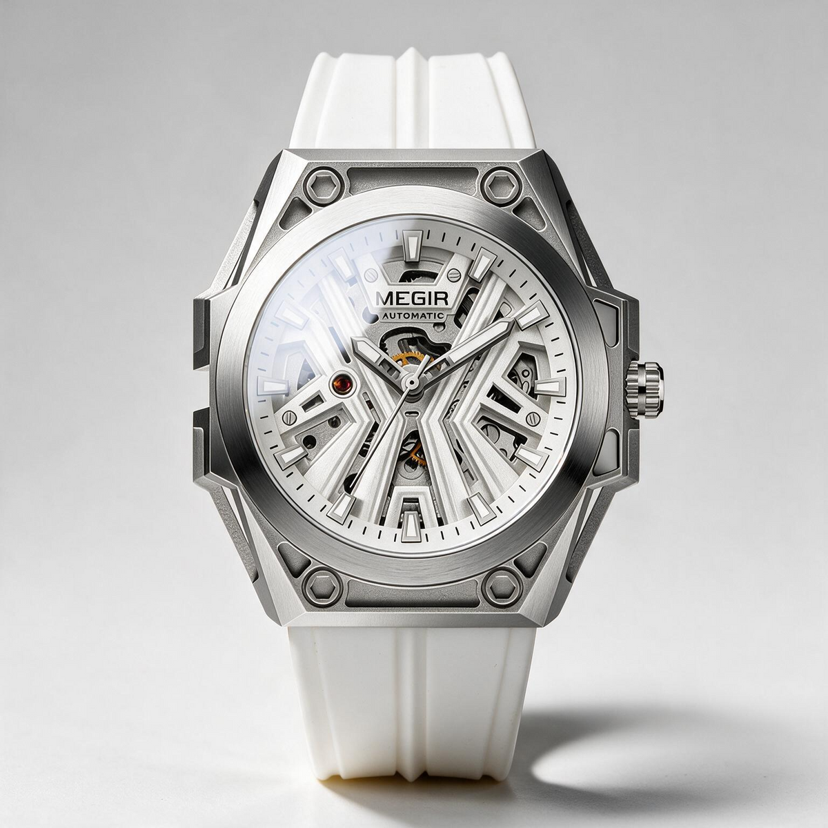 MEGIR Legacy skeleton automatic watch for men