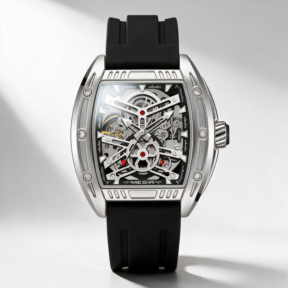 MEGIR Vanguard skeleton automatic watch for men, view 4